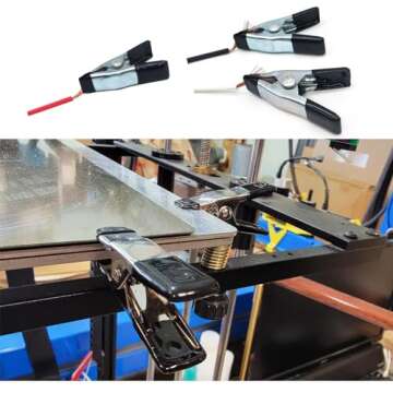 20pcs 2" inch Metal Spring Clamps Spring Clips Clamps Spring Clamps Heavy Duty for Household Clips Sealing Snack Bags Camping Woodworking Clips (Black)