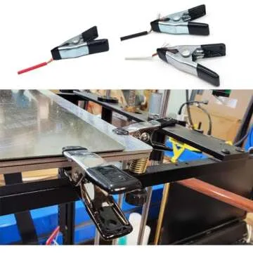 20pcs 2" inch Metal Spring Clamps Spring Clips Clamps Spring Clamps Heavy Duty for Household Clips Sealing Snack Bags Camping Woodworking Clips (Black)