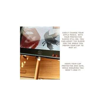 Blue Dune Studio Apple Pencil 1st Generation Protective Sleeve Cover Grip, Apple Pencil Case, Compatible with Magnetic Charging and Double Tap, Boho Neutral Colors (Brown/Beige 2-Pack)