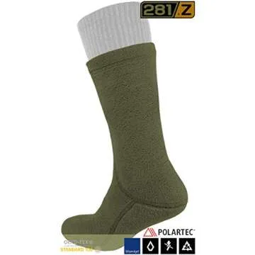 Warm 281Z Military Boot Liner Socks for Winter Activities