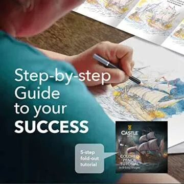 Castle Art Supplies 120 Colored Pencils Zipper-Case Set | Quality Soft Core Colored Leads for Adult Artists, Professionals and Colorists | In Neat, Strong Carry-Anywhere Zipper Case