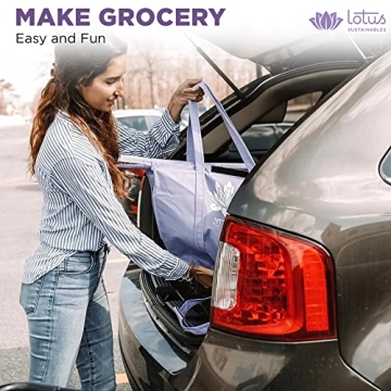 Lotus Trolley Bags - Eco-Friendly Grocery Solution with Cooler
