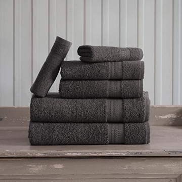 REGAL RUBY 6 Piece Towel Set - Soft Turkish Cotton Towels