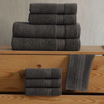 REGAL RUBY 6 Piece Towel Set - Soft Turkish Cotton Towels