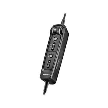 Bose A30 Aviation Headset with Bluetooth, Lightweight Comfortable Design, Adjustable ANR and Noise Cancelling [LEMO (6 pin)] – Black