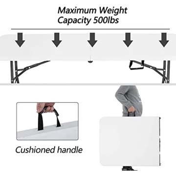 FDW 6 FT Portable Folding Table for Outdoor Events