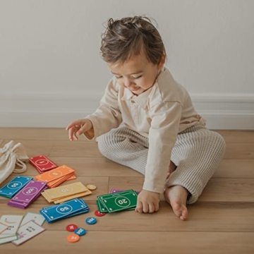 Educational Felt Money Set for Kids Pretend Play and Math