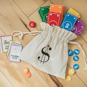 Educational Felt Money Set for Kids Pretend Play and Math