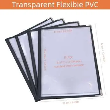 Stylish 4PCS Menu Covers for Professional Presentation