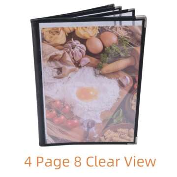 Stylish 4PCS Menu Covers for Professional Presentation