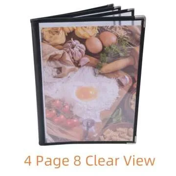 Stylish 4PCS Menu Covers for Professional Presentation