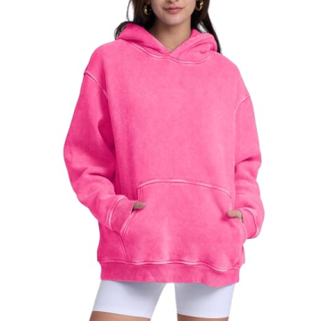 Dnzzs Women’s Oversized Acid Wash Hoodie for Style and Comfort