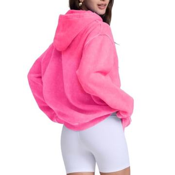 Dnzzs Women’s Oversized Acid Wash Hoodie for Style and Comfort