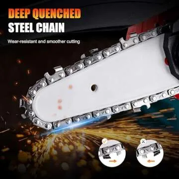 Effortless Mini Chainsaw Cordless 4 Inch for All