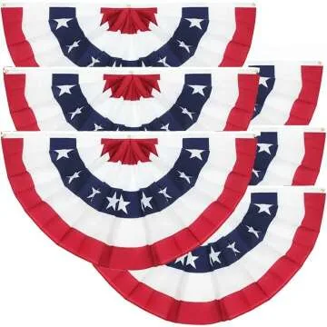 Patriotic Memorial Day Flags - 6 Pack for Decor