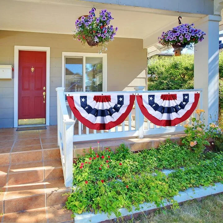Patriotic Memorial Day Flags - 6 Pack for Decor