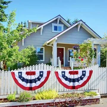 Patriotic Memorial Day Flags - 6 Pack for Decor
