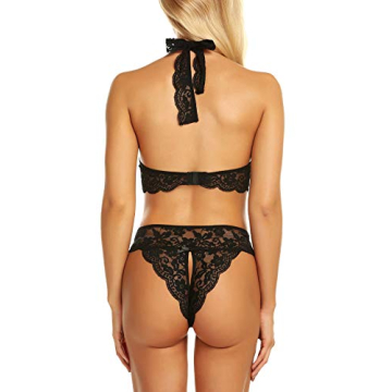 Elegant CHOMOLEZA Lace Lingerie Bra and Panty Set for Women