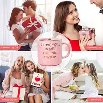 Funny Gifts for Women and Men - Marble Pink Coffee Mug