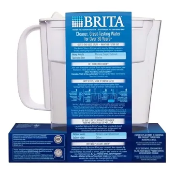 Brita Metro Water Filter Pitcher for Cleaner Water