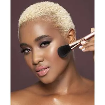 Sigma Beauty Professional F10 Powder synthetic Face Makeup Brush SigmaTech® fibers for Blending Foundation and Loose Powder Makeup