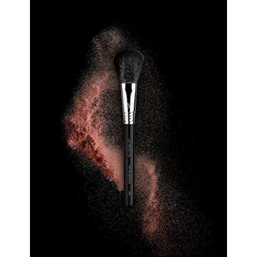 Sigma Beauty Professional F10 Powder synthetic Face Makeup Brush SigmaTech® fibers for Blending Foundation and Loose Powder Makeup