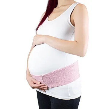 Bracoo Maternity Belt & Post Partum Waist Binder - Adjustable Belly Band for Pregnancy - Relieve Tir...