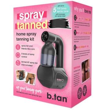 b.tan Spray Tan Kit | At Home Spray Tanning Kit, Includes Spray Tan Machine, Tanning Applicator Mitt...