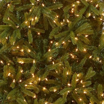 National Tree Company 'Feel Real' Pre-lit Artificial Christmas Tree Includes Pre-strung White Lights Jersey Fraser Fir - 7.5 ft