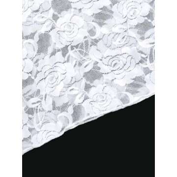 REORIA Womens Summer Sexy Lace Tank Tops Sleeveless Y2K Trendy Cute Crop Top Going Out Shirts 2025 Fashion White Small