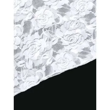 REORIA Womens Summer Sexy Lace Tank Tops Sleeveless Y2K Trendy Cute Crop Top Going Out Shirts 2025 Fashion White Small