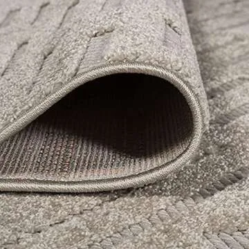 JONATHAN Y SBH100A-8 Xlendi High-Low Pile Moroccan Geometric Indoor Outdoor Area-Rug Bohemian Contemporary Easy-Cleaning High Traffic Bedroom Kitchen Backyard Patio Porch Non Shedding, 8 X 10, Beige