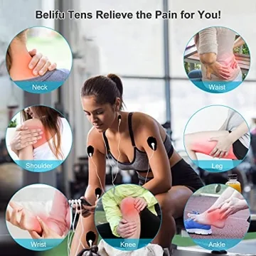 Belifu 4 Channel TENS EMS Unit for Pain Relief and Exercise