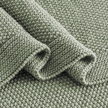 CozeCube Sage Throw Blanket - Cozy Knit Home Accents