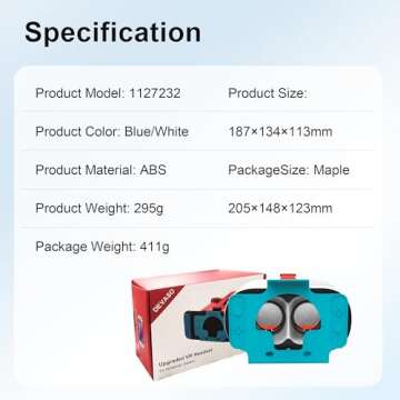 DEVASO VR Headset for Nintendo Switch - Immersive Gaming