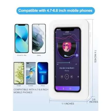 KUNSLUCK Waterproof Shower Phone Holder for All Phones