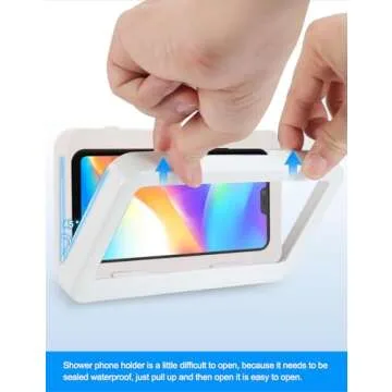 KUNSLUCK Waterproof Shower Phone Holder for All Phones