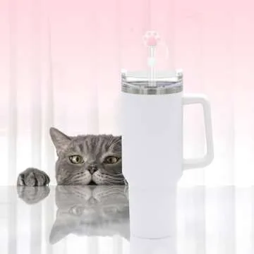 Straw Cover for Stanley Cup, 6Pcs Silicone Straw Topper Compatible with Stanley 30&40 Oz Tumbler, Stanley Cups Accessories