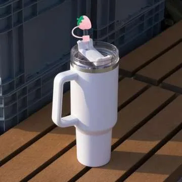 Straw Cover for Stanley Cup, 6Pcs Silicone Straw Topper Compatible with Stanley 30&40 Oz Tumbler, Stanley Cups Accessories