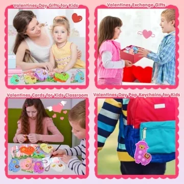 Adorable Llama Pop Fidget Toys for Kids' Valentine's Day