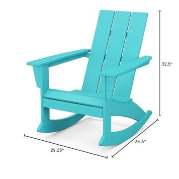 POLYWOOD Modern Adirondack Rocking Chair