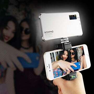 SUPON Bi-Color LED Video Light for Photography & Video