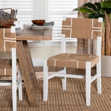 Stylish Bali & Pari Talli Paper Loom Dining Chair