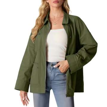Lepunuo Women's Oversized Casual Jacket – Trendy Fall Outwear