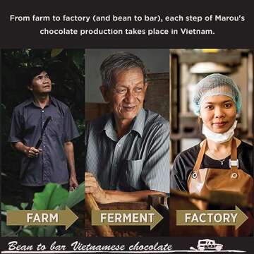 Marou Selects: Best Sellers Collection #2 | Dak Lak 70%, Lam Dong 74%, Dong Nai â€˜Pod-to-Barâ€™ 72% | 3 x Marou Chocolate Bars