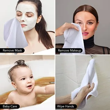 Buy SINLAND Microfiber Facial Cloths Soft Fast Drying