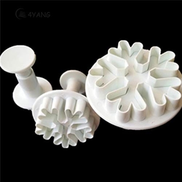 3 Pcs Snowflake Press Mold Set for Creative Baking