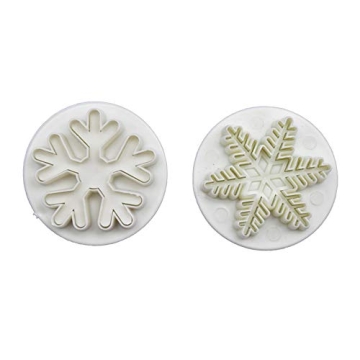 3 Pcs Snowflake Press Mold Set for Creative Baking