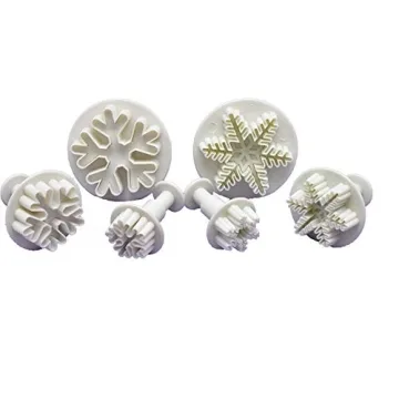 3 Pcs Snowflake Press Mold Set for Creative Baking
