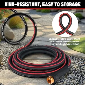 Premium 25ft Garden Hose, Lightweight & Kink-Free